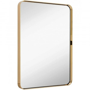 Зеркало в металлической раме Фултон Золото